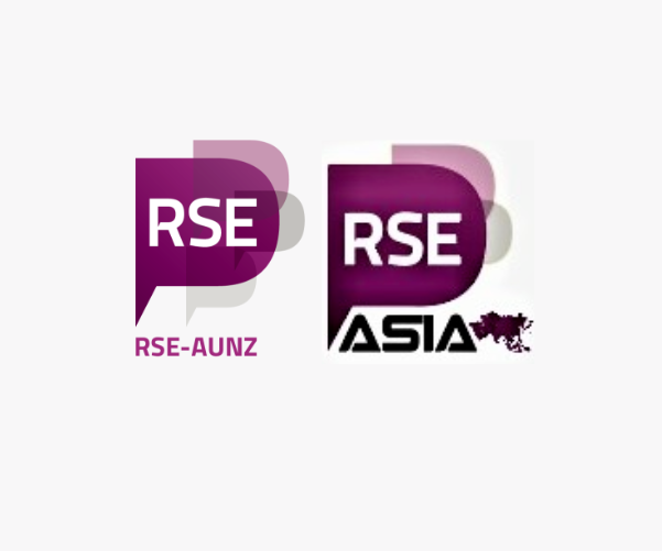 Logos of RSE-AUNZ and RSE Asia.